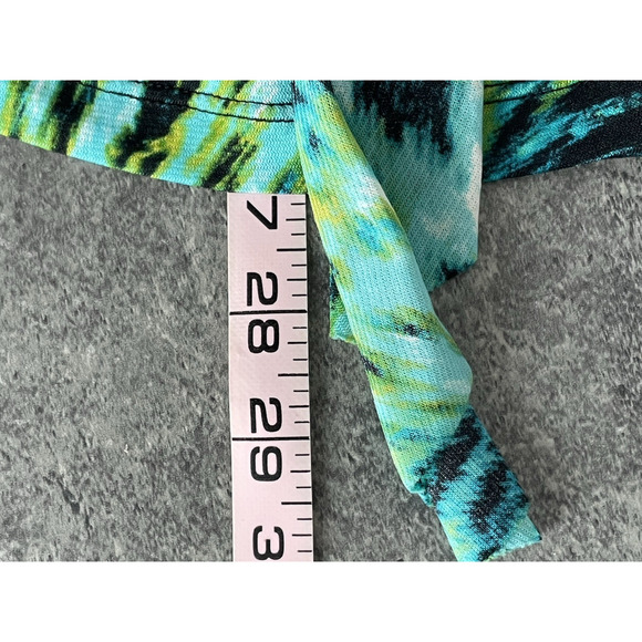 Worthington Woman Blouse Top Size 1x ELECTRIC Artsy Flowy Tunic Stretch 90s - Picture 9 of 10